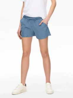 ONLPEMA Medelhög midja Avslappnad Denimshorts
