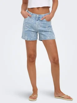 ONLPHINE-AUDE Hög midja Normal passform Denimshorts