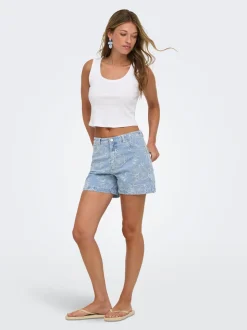 ONLPHINE-AUDE Hög midja Normal passform Denimshorts