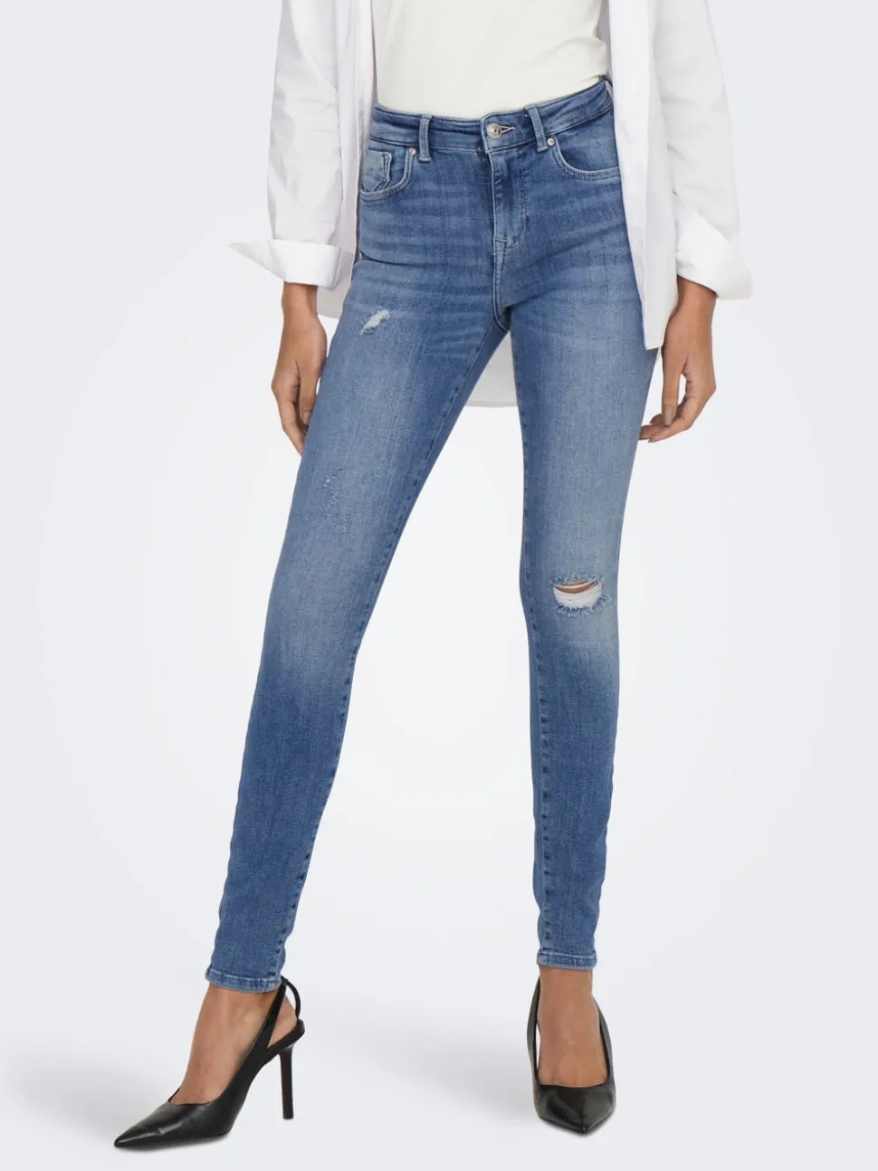 ONLPOWER Medelhög midja Skinny Fit Jeans