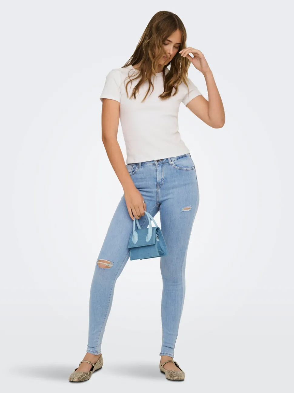 ONLPOWER Medelhög midja Skinny Fit Jeans