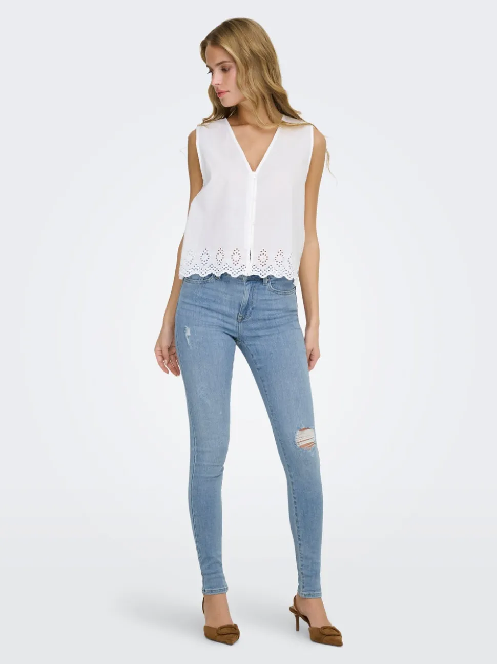 ONLPOWER Medelhög midja Skinny Fit Jeans