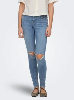 ONLPOWER Medelhög midja Skinny Fit Ankellängd Jeans