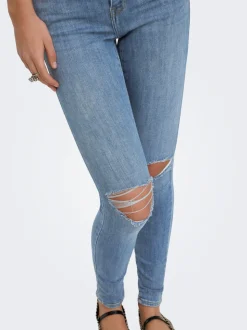 ONLPOWER Medelhög midja Skinny Fit Ankellängd Jeans