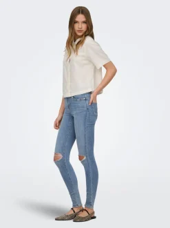 ONLPOWER Medelhög midja Skinny Fit Ankellängd Jeans