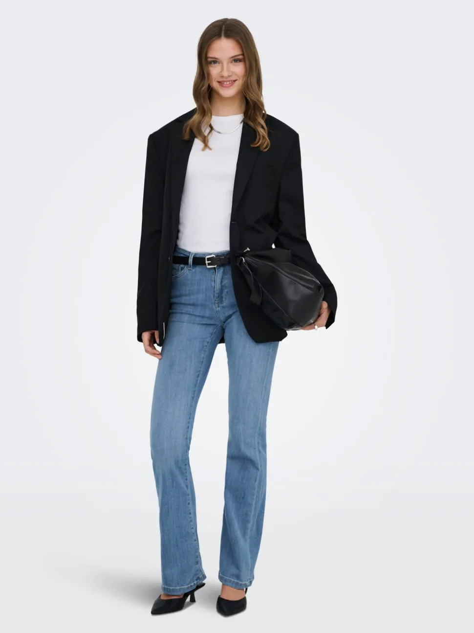 ONLPOWER Medelhög midja Utsvängd passform Jeans