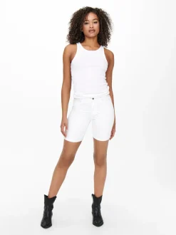 ONLRAIN Medelhög midja Bodycon Fit Denimshorts