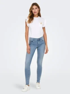 ONLRAIN Medelhög midja Skinny Fit Jeans