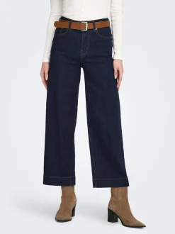 ONLREGINA Hög midja Cropped Fit Beskuren Jeans