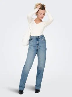 ONLRILEY Hög midja Rak passform Jeans
