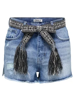 ONLROBYN Extra hög midja Rak passform Denimshorts