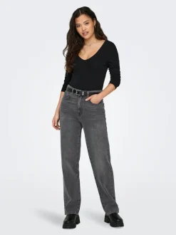 ONLROBYN Medelhög midja Rak passform Jeans