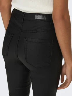 ONLROYAL Skinny Fit Byxor i läderimitation