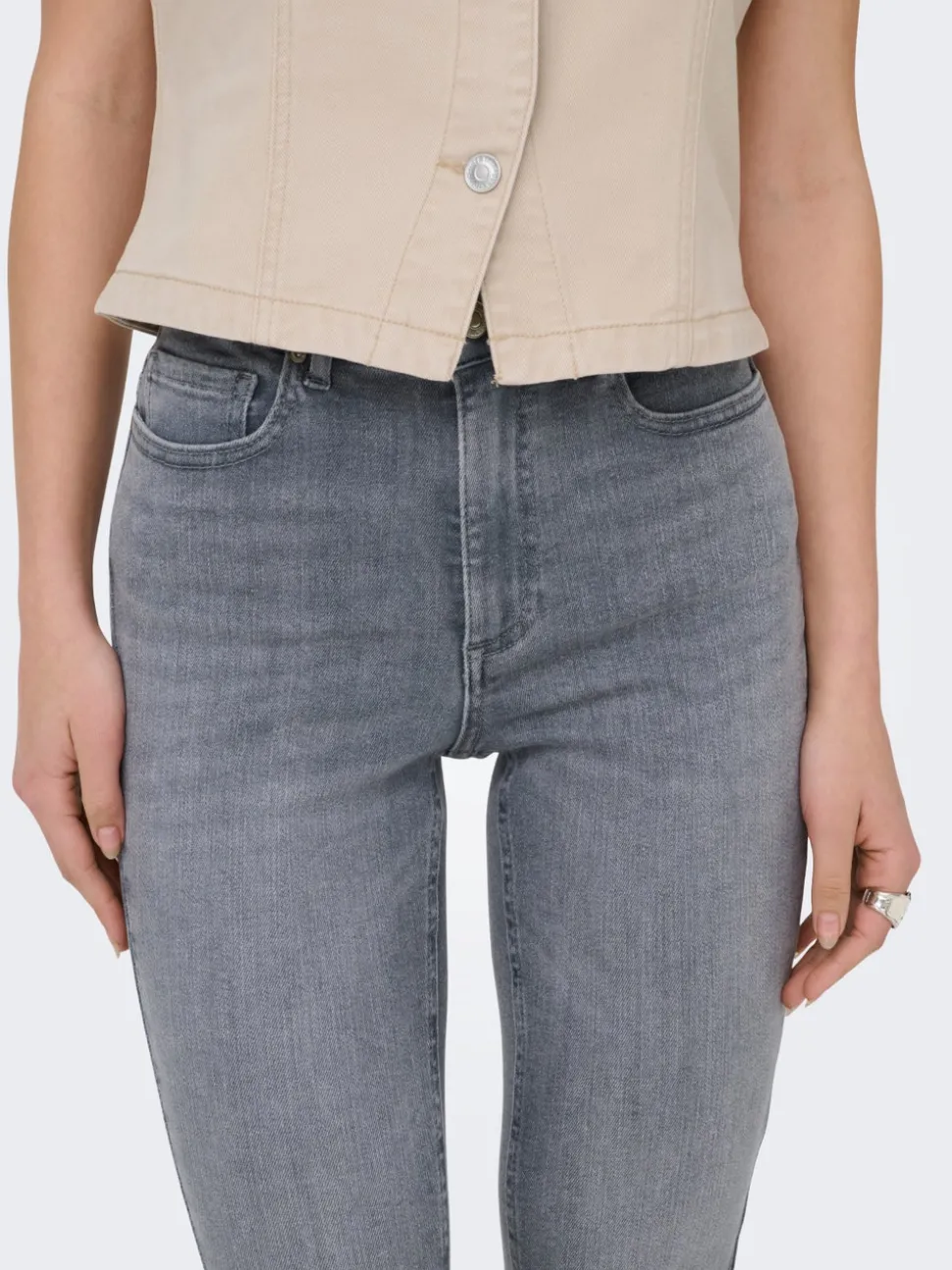 ONLROYAL-POWER Hög midja Skinny Fit Jeans