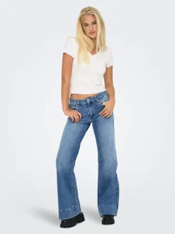 ONLRUELLE Medelhög midja Utsvängd passform Jeans