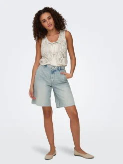 ONLRUTH Medelhög midja Lös passform Denimshorts