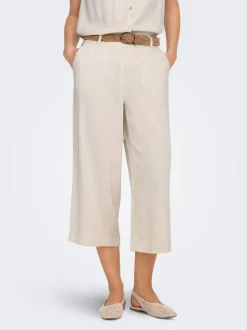 ONLSIESTA Cropped Fit Linne Culottebyxor