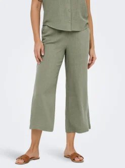 ONLSIESTA Cropped Fit Linne Culottebyxor