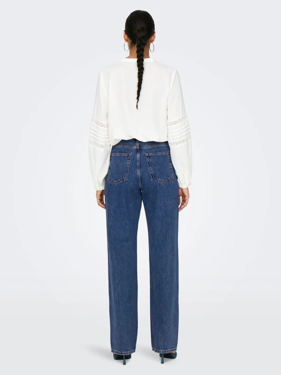 ONLSILJE Hög midja Rak passform Jeans