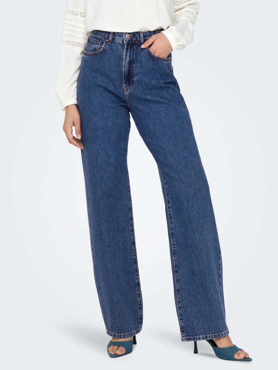 ONLSILJE Hög midja Rak passform Jeans