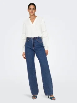 ONLSILJE Hög midja Rak passform Jeans