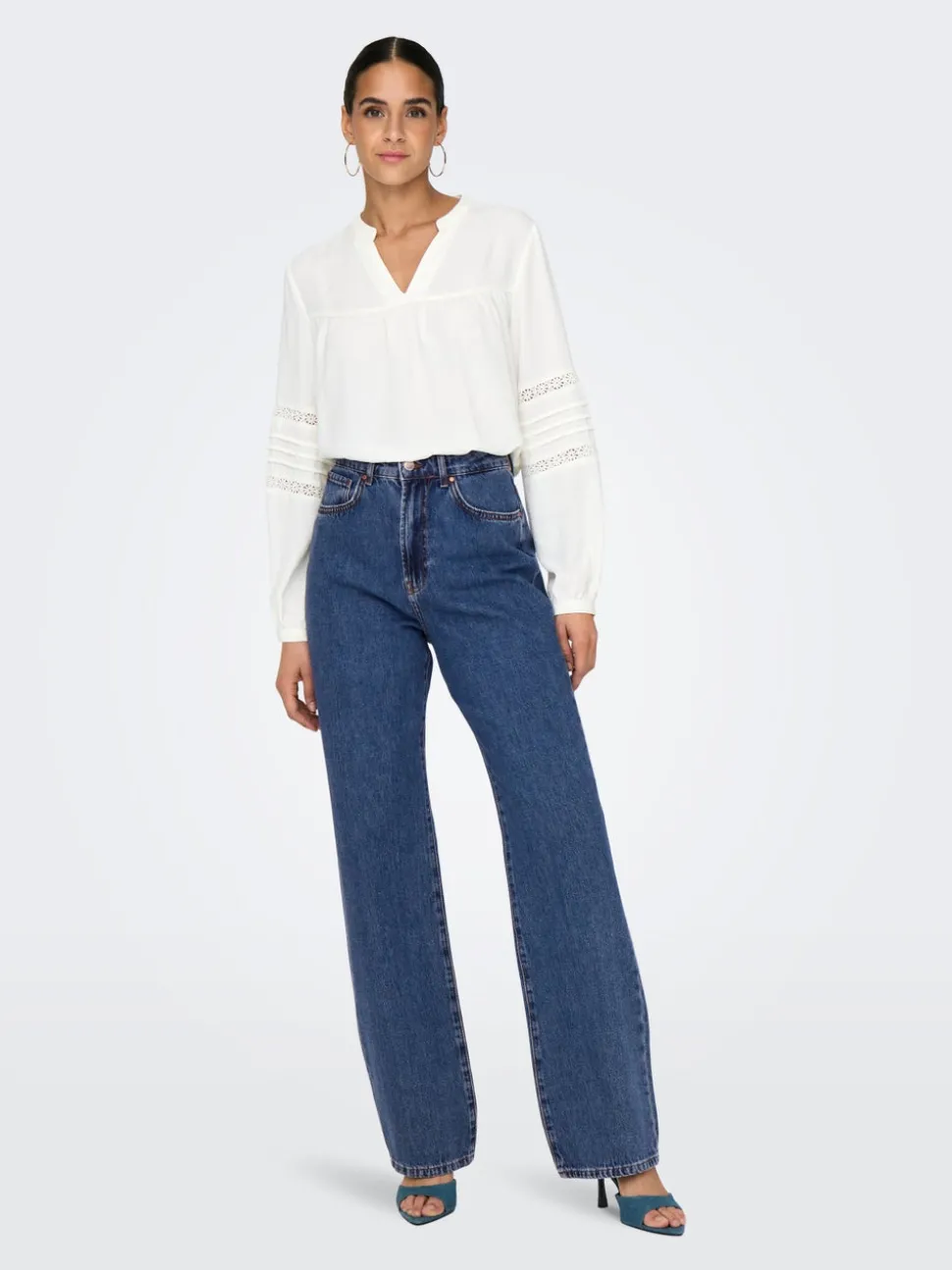 ONLSILJE Hög midja Rak passform Jeans