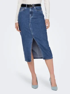 ONLSIRI Denim Jeanskjol Midikjol
