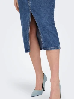 ONLSIRI Denim Jeanskjol Midikjol