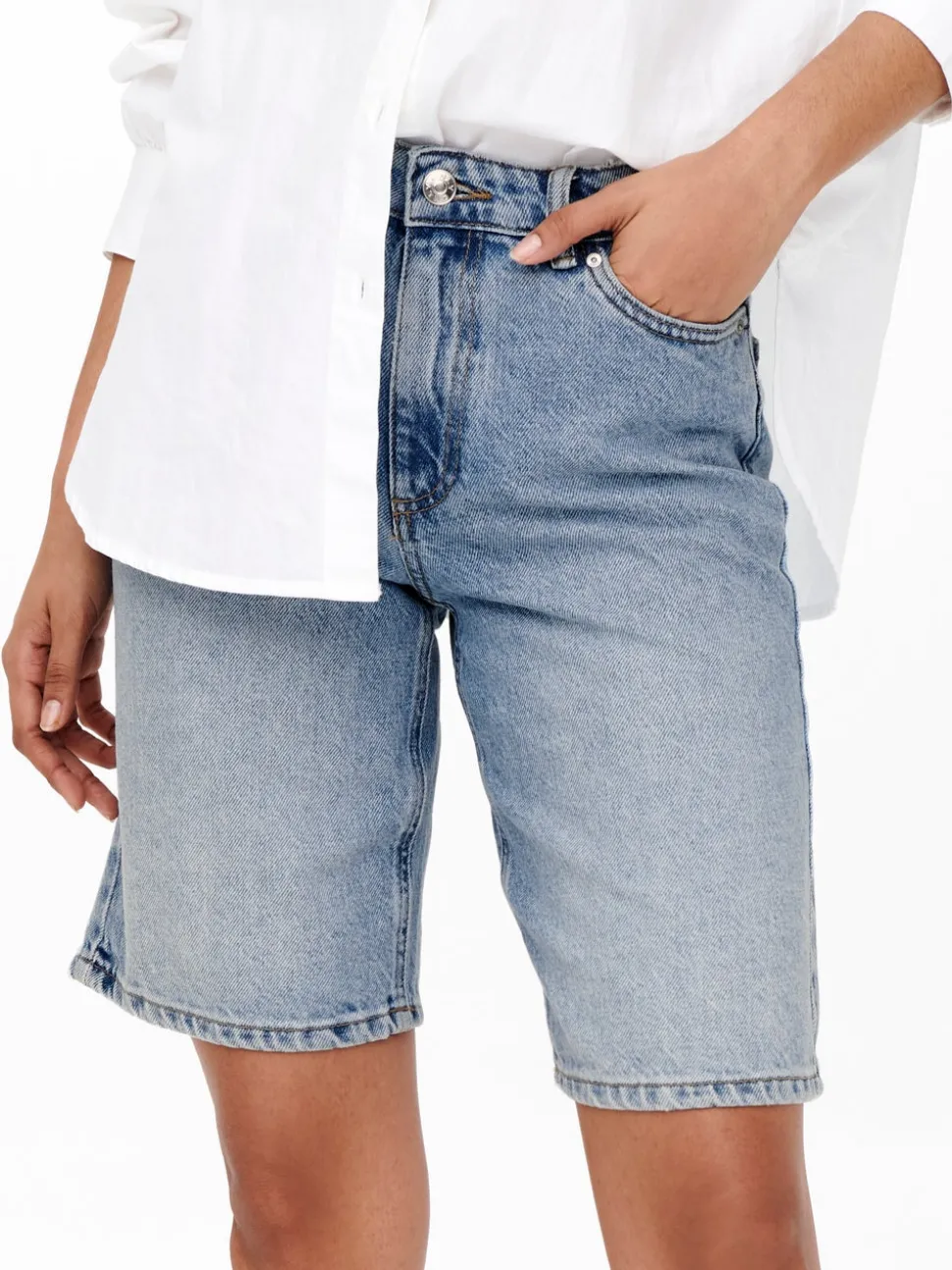 ONLSONNY Hög midja Normal passform Denimshorts