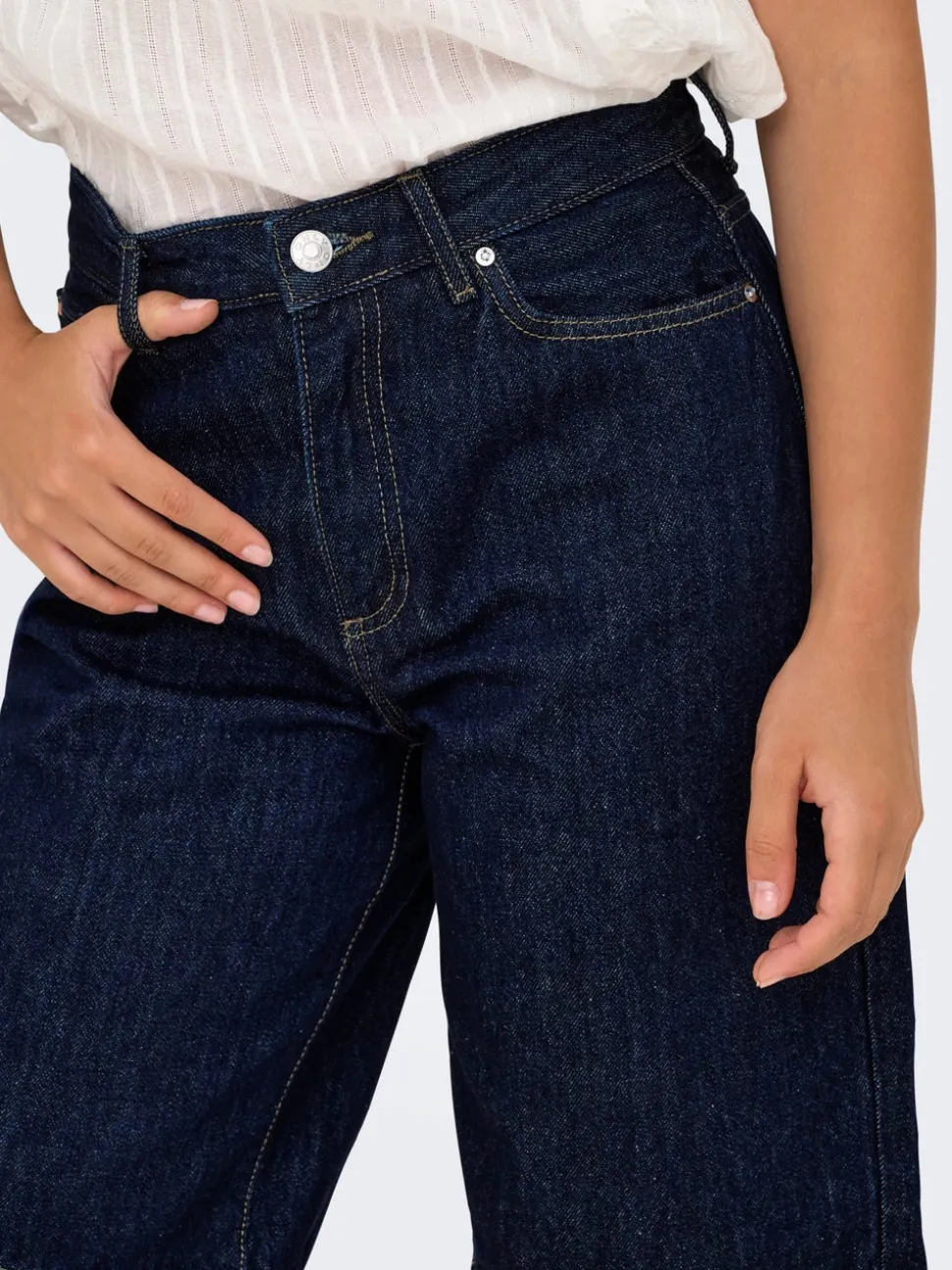 ONLSONNY Hög midja Normal passform Denimshorts