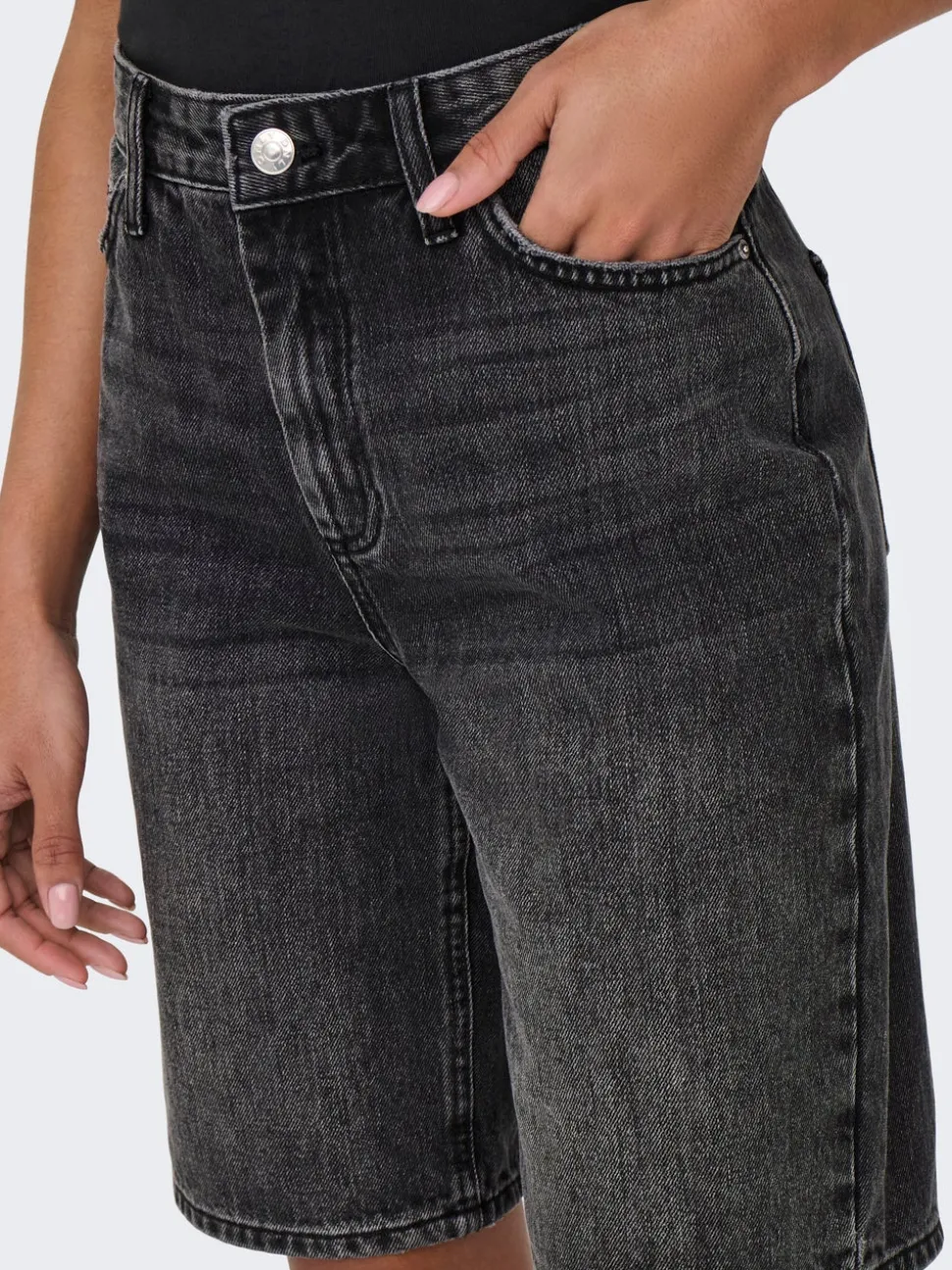 ONLSONNY Hög midja Normal passform Denimshorts