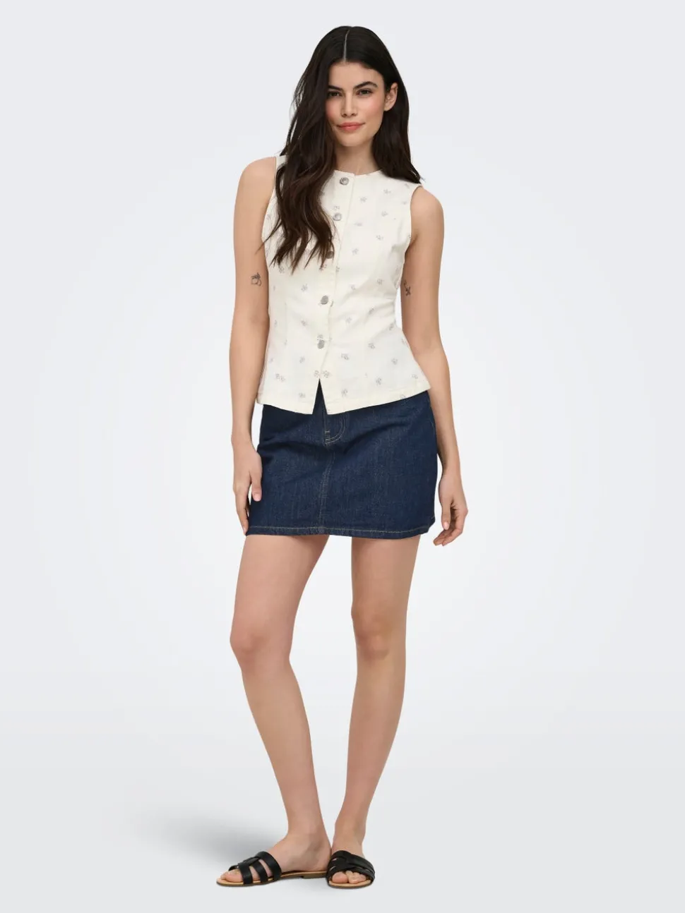 ONLSTELLA Denim Jeanskjol Kort kjol