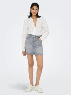 ONLSTELLA Denim Jeanskjol Kort kjol