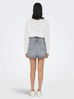 ONLSTELLA Denim Jeanskjol Kort kjol