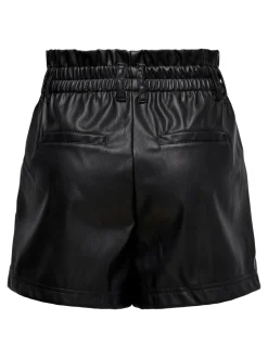 ONLSTEPHANIE Normal passform Shorts i läderimitation