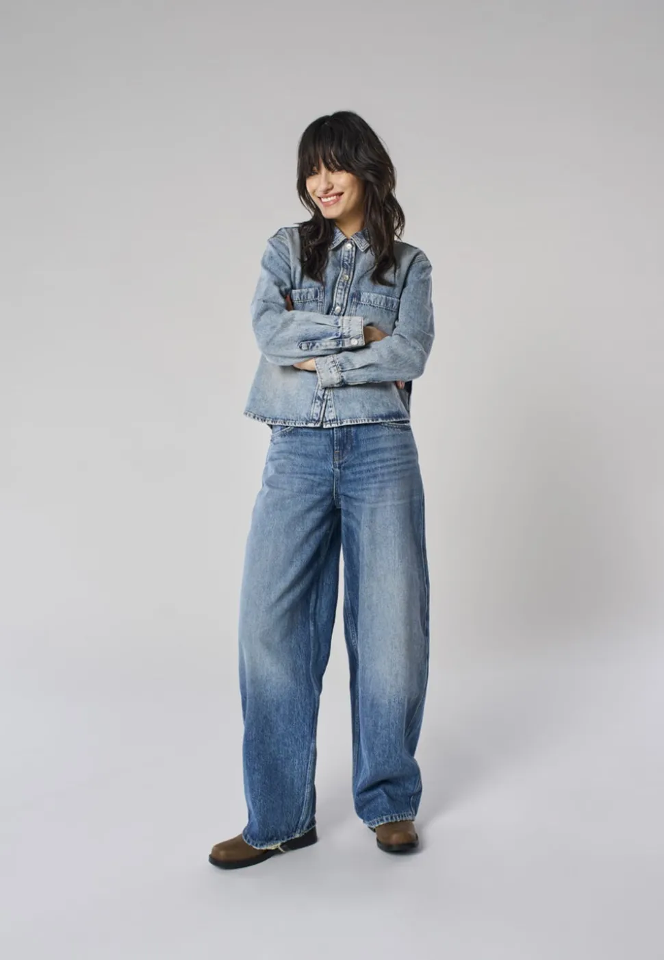 ONLTAYLOR Hög midja Barrel-passform Jeans