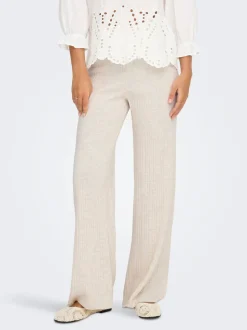 ONLTHEA Baggy Fit Stickade byxor