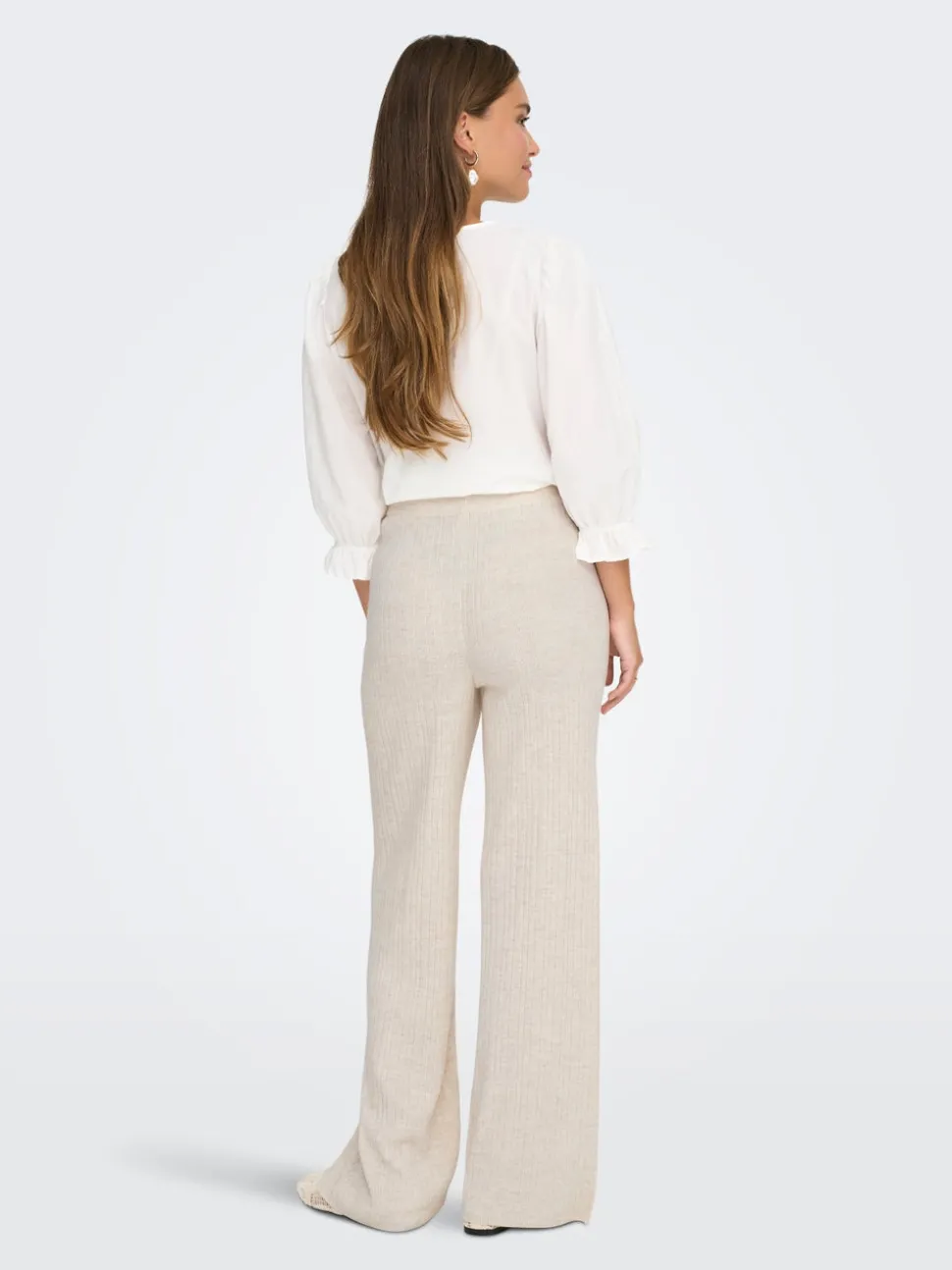 ONLTHEA Baggy Fit Stickade byxor