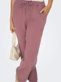 ONLTHYRA Comfort fit Byxor med vida ben