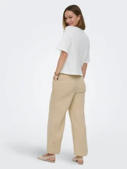 ONLTHYRA Comfort fit Byxor med vida ben