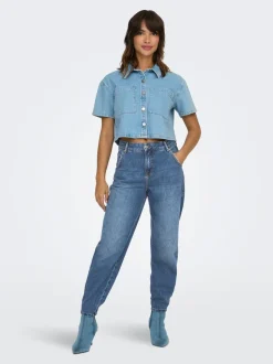 ONLTROY Hög midja Carrot Fit Ankellängd Jeans