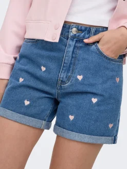 ONLVEGA Hög midja Mom Fit Shorts