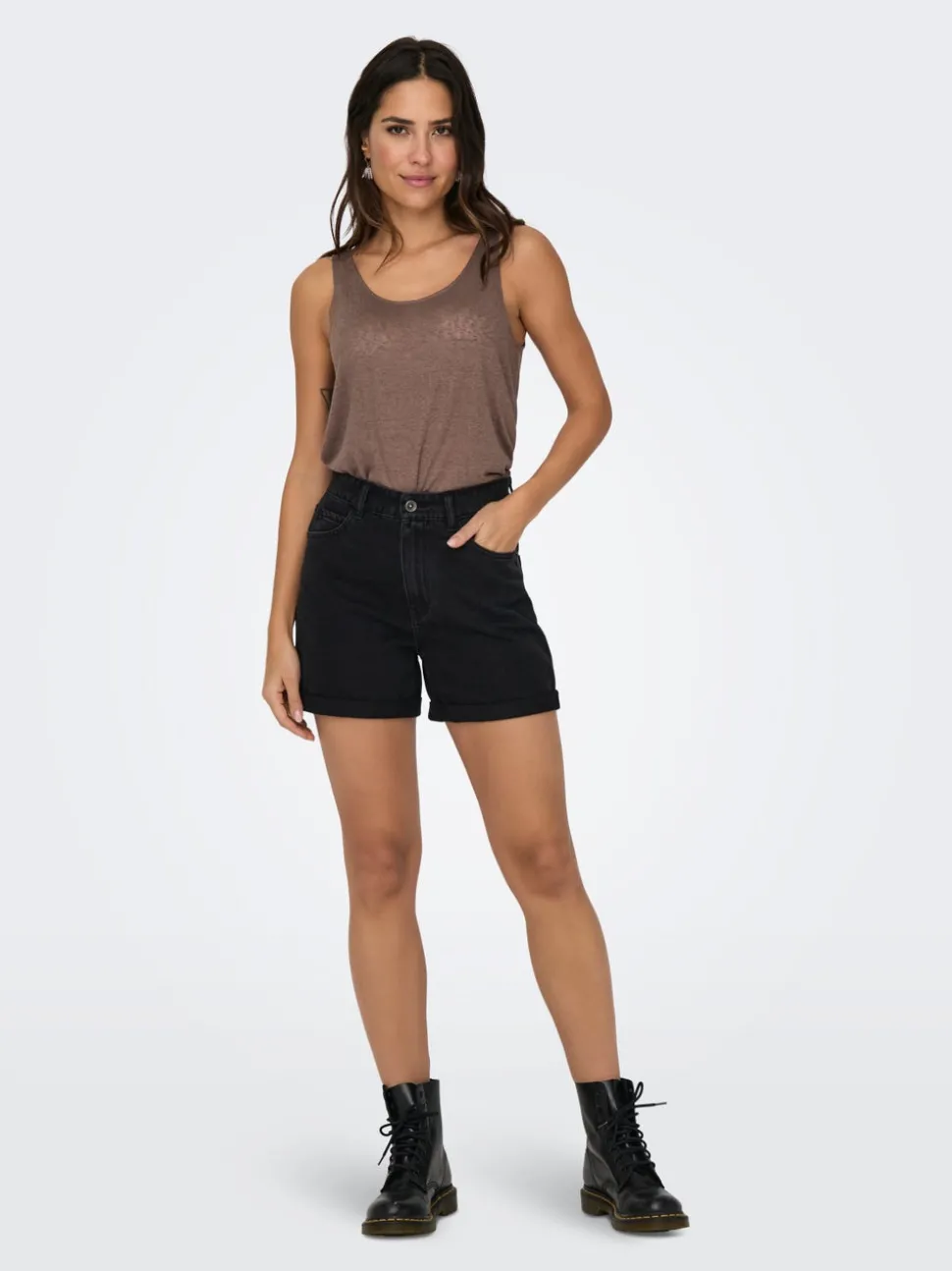 ONLVEGA Hög midja Normal passform Denimshorts