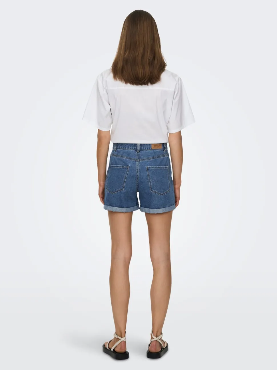 ONLVEGA Hög midja Normal passform Denimshorts