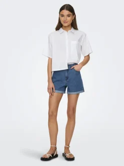ONLVEGA Hög midja Normal passform Denimshorts