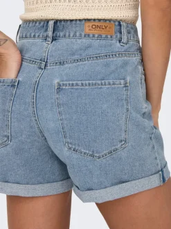 ONLVEGA Hög midja Normal passform Denimshorts
