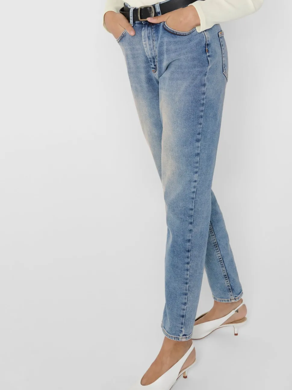 ONLVENEDA Hög midja Mom Fit Jeans