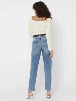 ONLVENEDA Hög midja Mom Fit Jeans