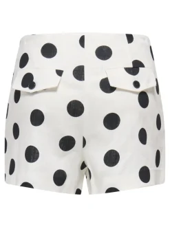 ONLVIESTA Hög midja Normal passform Linne Avslappnade shorts