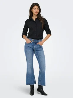 ONLVIOLET Hög midja Utsvängd passform Ankellängd Jeans